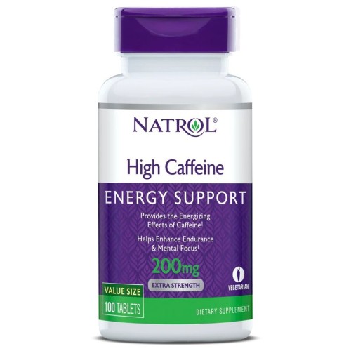 Natrol High Caffeine 200mg, 100 Tablets